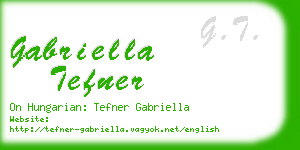 gabriella tefner business card